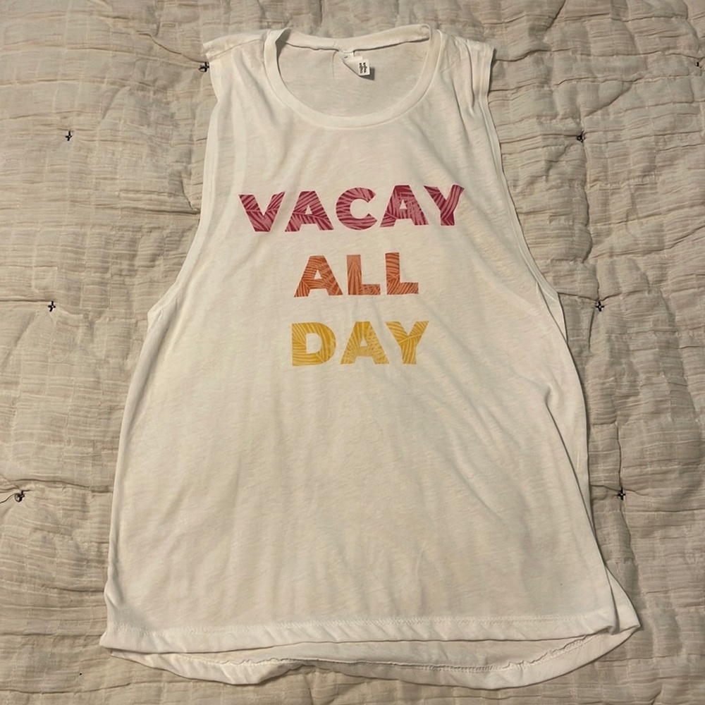 Vacay all day tank top